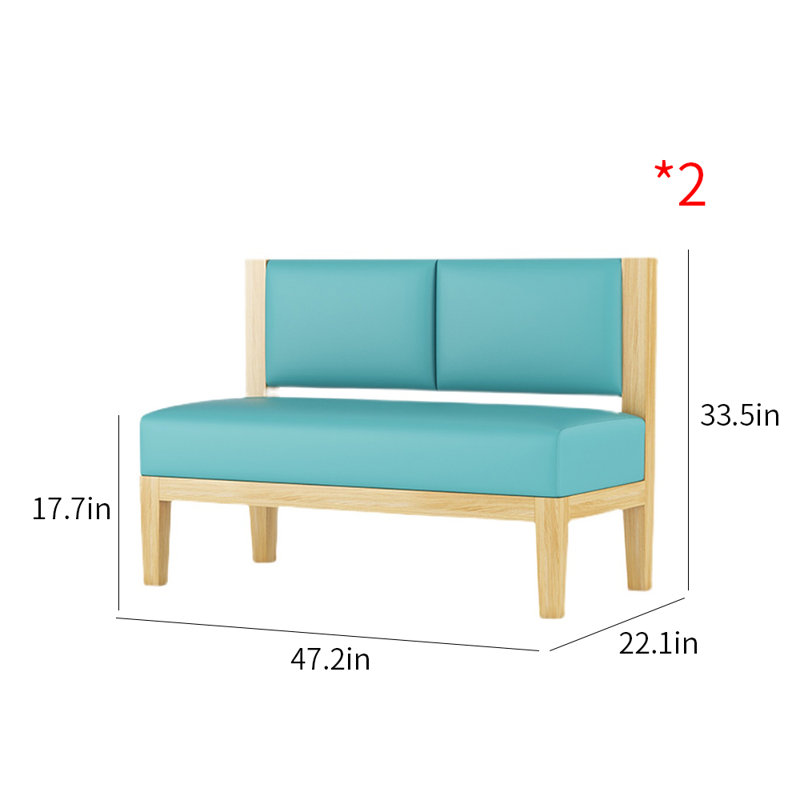 Banc tapissier en similicuir restaurant Cafe
