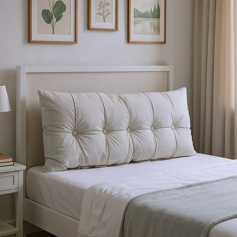 Back Cushion, Light Grey, 150" W x 10" D 