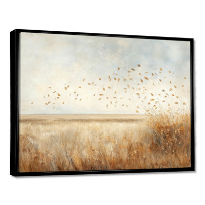 «Meadow Windy Prairie Leaves III», art mural prairie