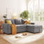 Rangement en L avec sièges confortables - Essentiel pour la maison, lit convertible gris expérience luxueuse pour la maison,-1378224324