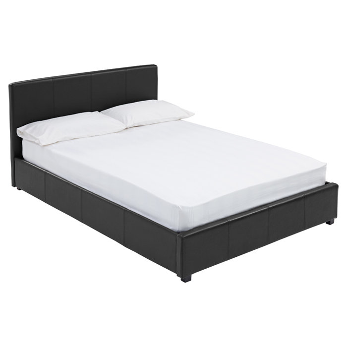 Upholstered Bed, Black, Kingsize (5')