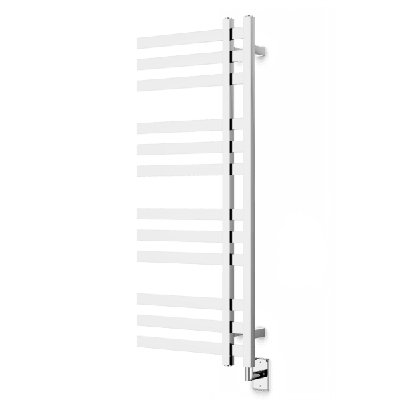 Lioni Square 27" X 20" Hardwired Towel Dryer With Hardwire Kit On Right Brushed Nickel