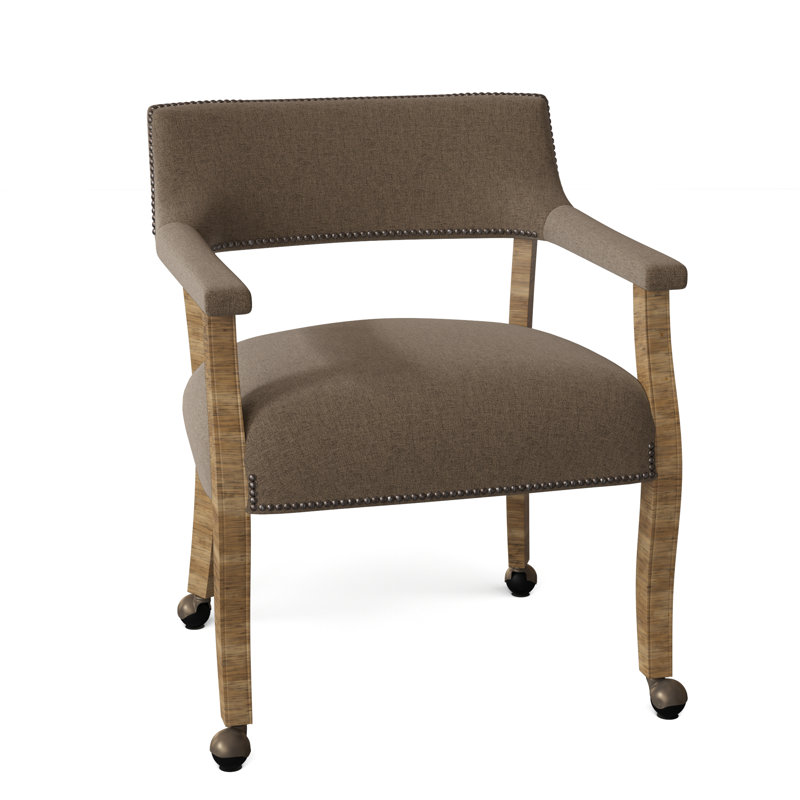 Thayer Armchair, Nickel, Pewter (9953 65), Walnut