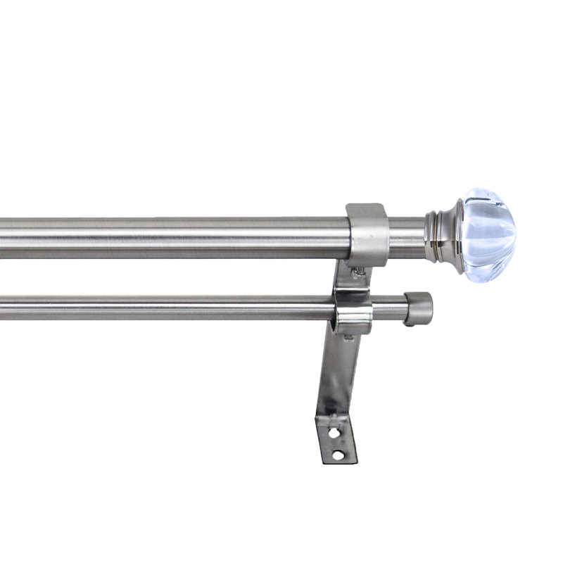 Tringle à rideaux double Dairel, 32" - 86"