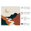 «Landscape and Nature Boho Moon Bohemian», reproduction d'art sans cadre-1326868674
