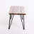 Wood Coffee Table With Rustic Iron Legs For Patio, 18" X 43" 18", Look And Backyard 18"D 43"W 18"H,