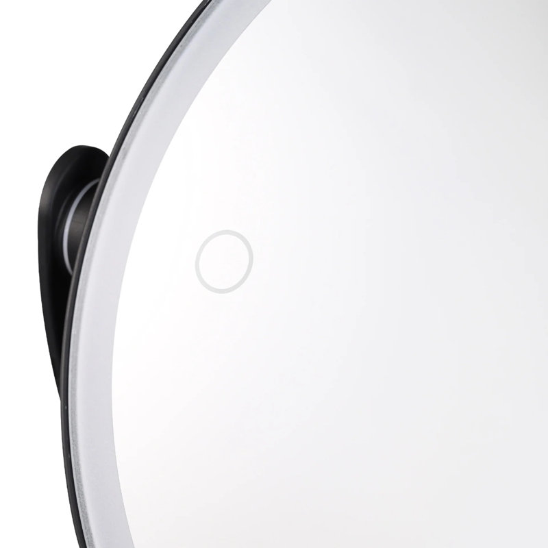 Miroir de maquillage lumineux pour table Clearview, Noir, noir, noir, noir