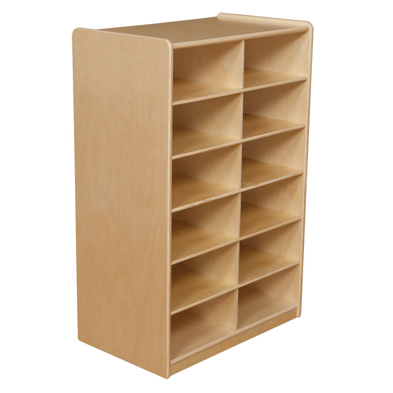 (12) 5" Letter Tray Storage Unit, Without