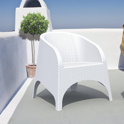 Chaise longue d'extérieur en osier Tomosuke