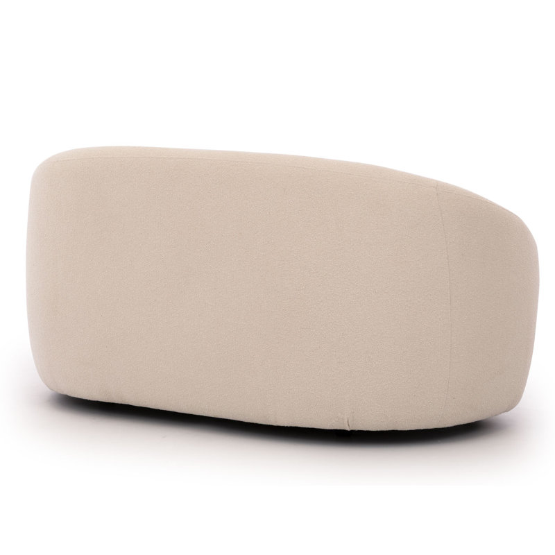 Roundi Boucle Sofa, 2, Cream White