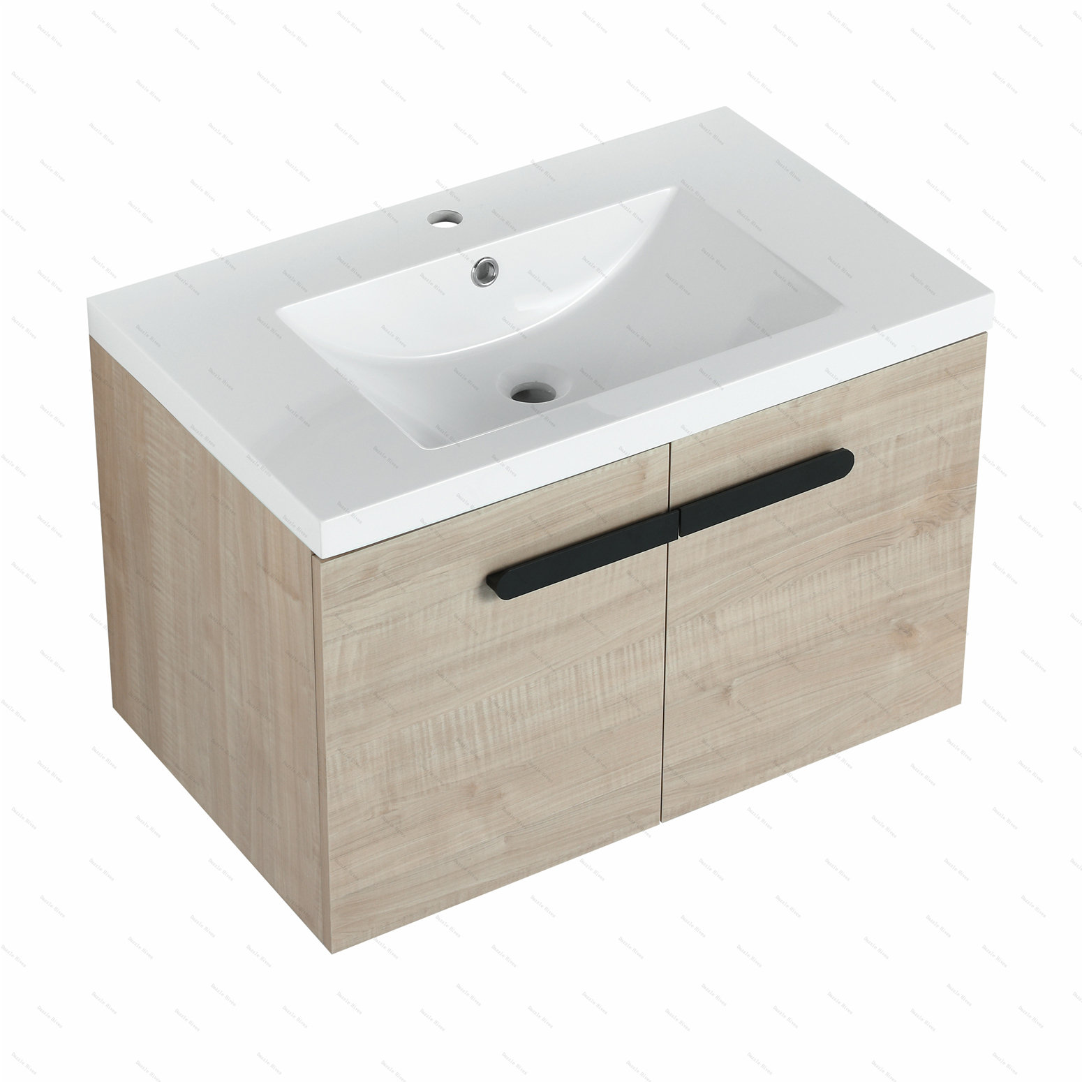 Dazzle Hives 30 Inch Bathroom Cabinet With Sink,Soft Close Doors,Float ...