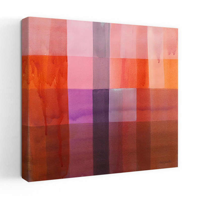 Art contemporain abstrait Zion, H 18 po x l 18 po