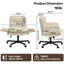 Office Chair Criss Cross Chair with Flip-Up Arms, Comfy Computer Chair with Side Pockets -110636272