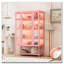 Vitrine en fer avec lumières DEL et verre à 3 côtés-673897235