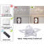 Izzabella 7- Blade Reversible LED Dimmable Ceiling Fan with Light and Remote-1309082285