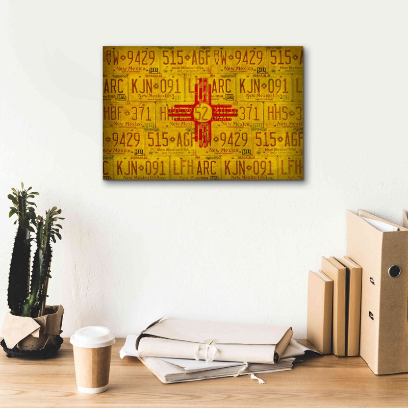 «New Mexico State Flag» par Design Turnpike, H 12 po x l 18 po x P 0,75 po
