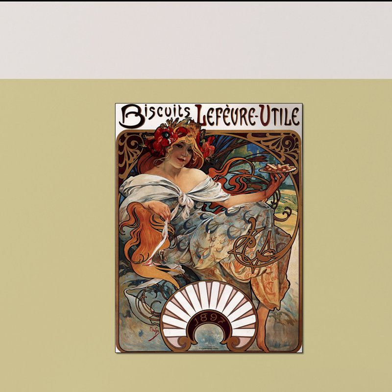 Mucha Alphonse - Wrapped Canvas Print, 120cm H x 90cm W x 1.8cm D