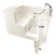 Baignoire 52 po x 32 po combinée en fibre de verre avec siège chauffant intégré