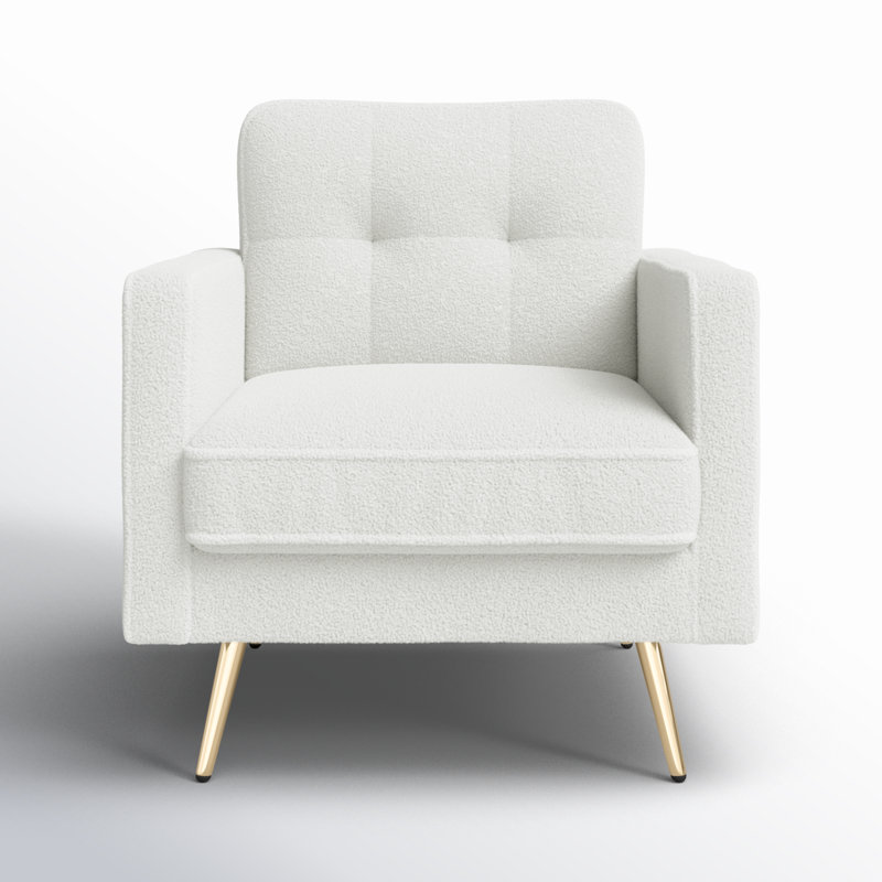 Fauteuil d'appoint Bernardston, Polyester beige