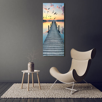 Wooden Pier - Wrapped Canvas Print