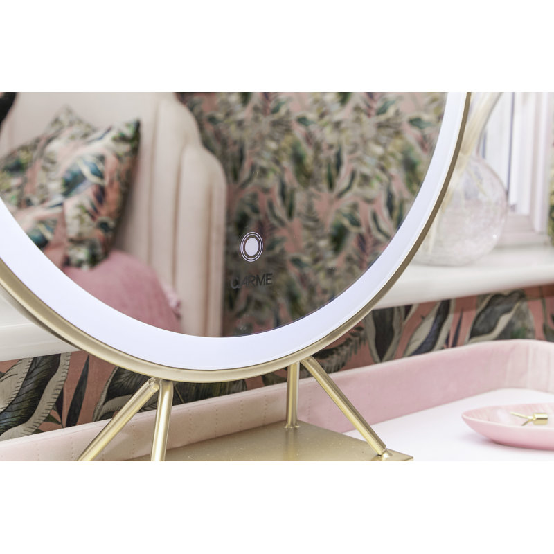 Hutchinson Dressing Table with Mirror, Pink