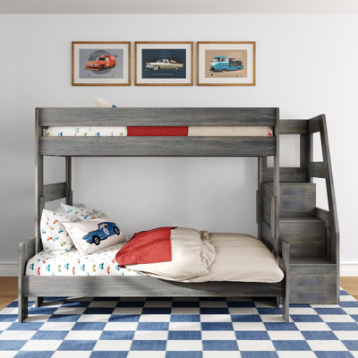 Modern Farmhouse Bunk Bed With Staircase