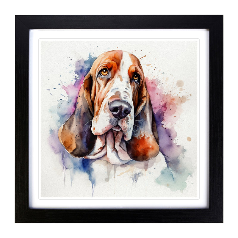 Single Picture Frame Print on Wood, Black