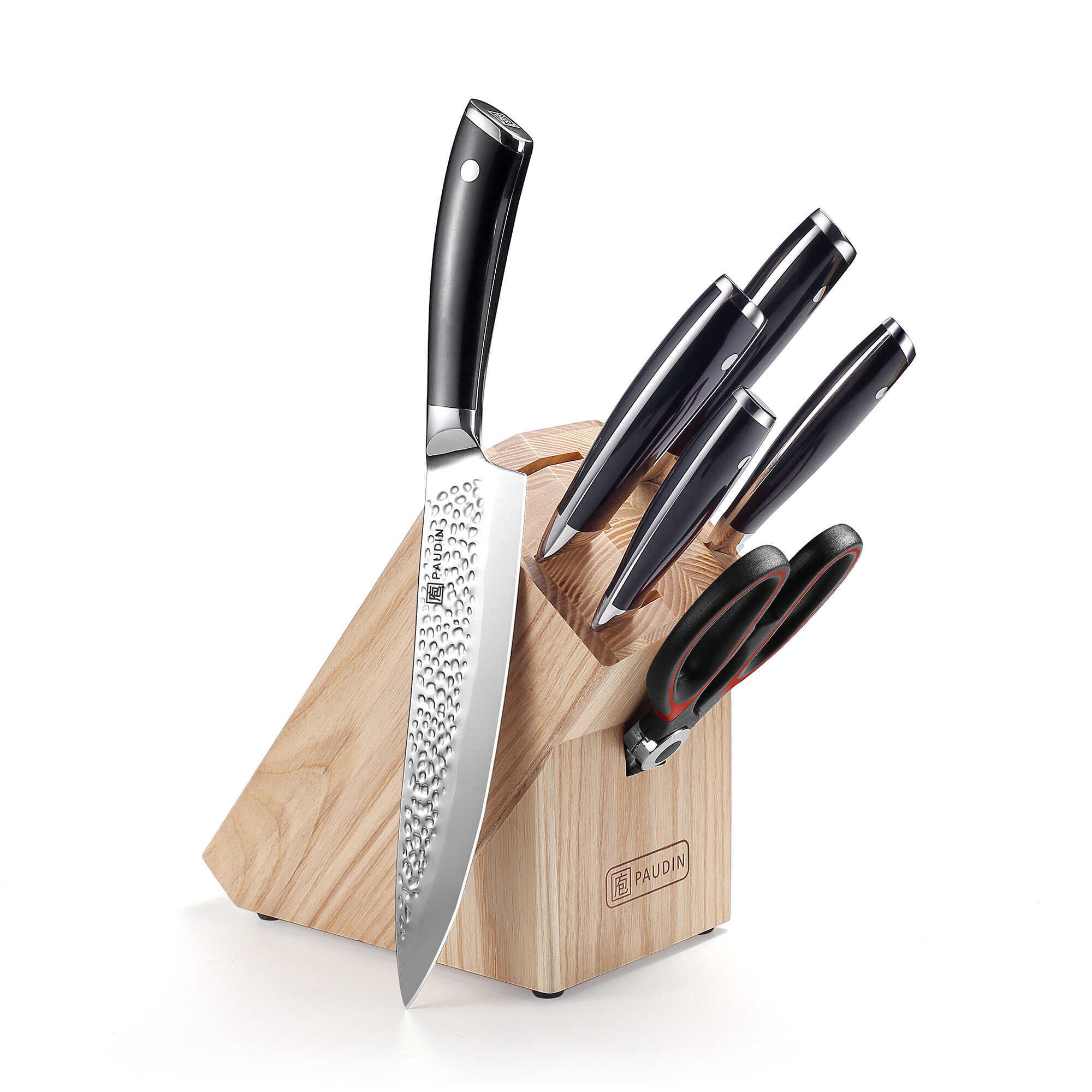 PAUDIN Chef's Knife, Santoku Knife and Utility Knife