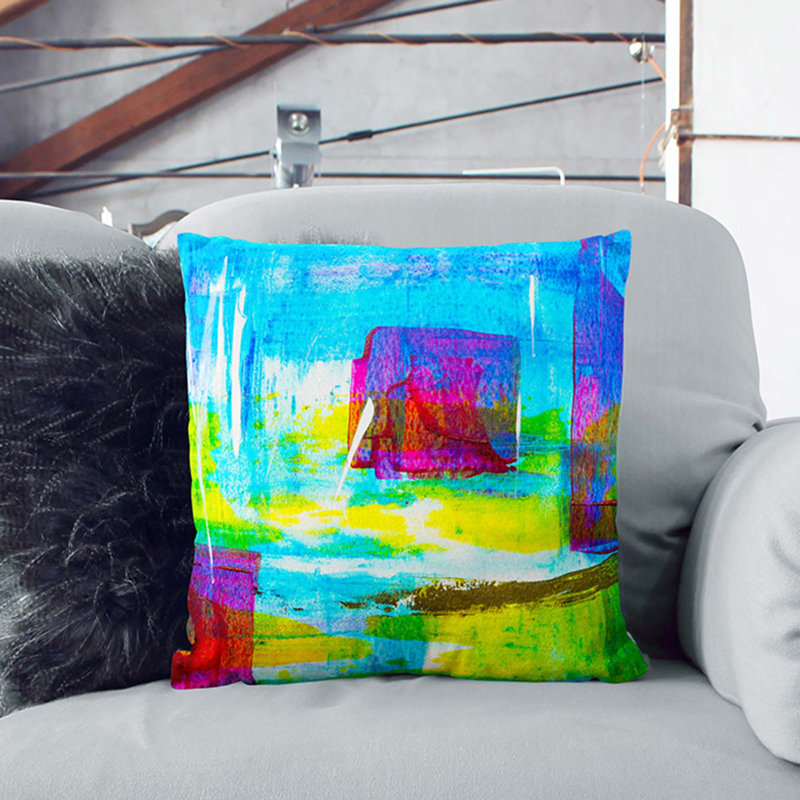 Abstract Square Cushion, 55 x 55 cm