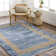 Demie Abstract Handmade Flatweave Recycled P.E.T. Area Rug in Blue/Tan