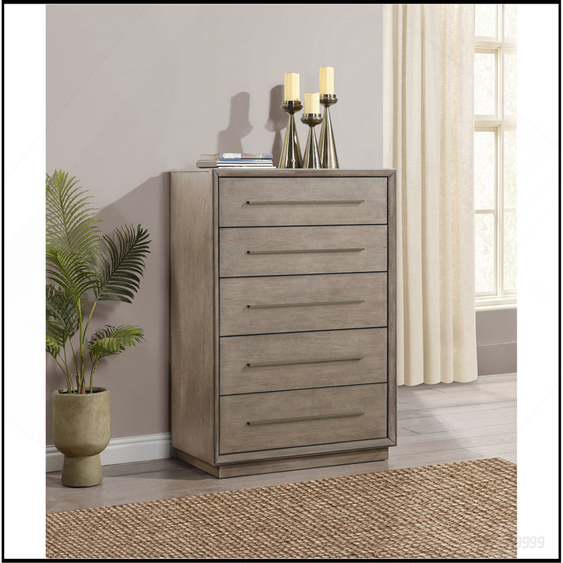 Commode de chambre 5 tiroirs Prescott