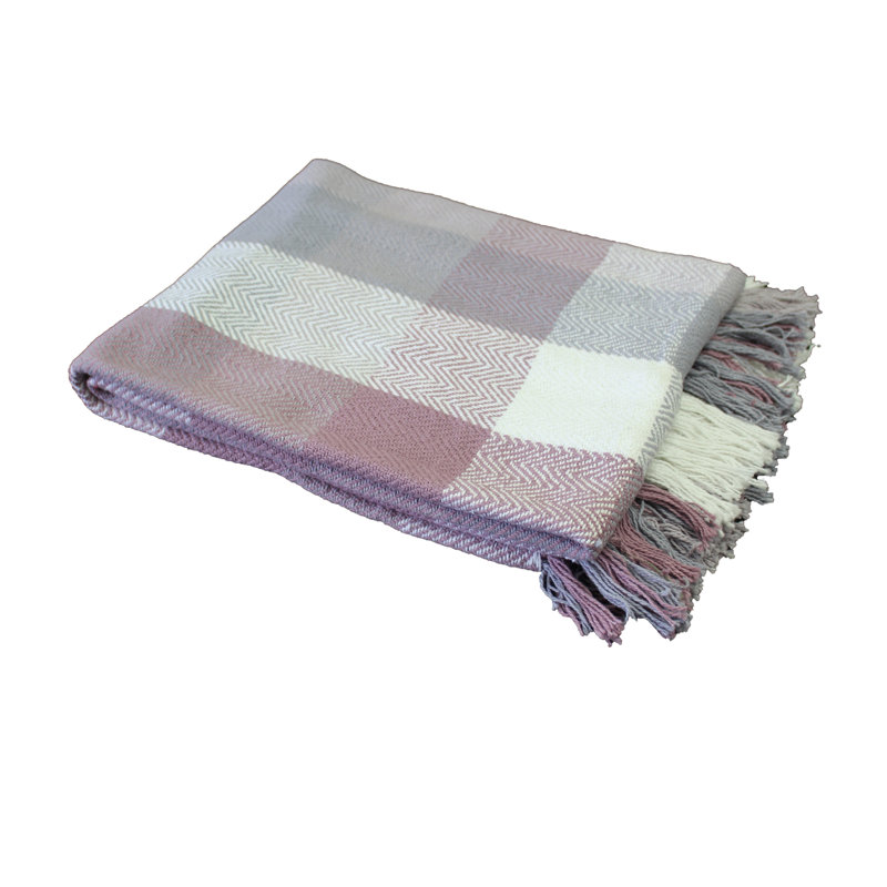Jeté 100% coton Martine, Taupe, l 80 po x P 60 po