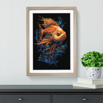 Fish Tachisme - Framed Print