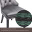 Chevalier 50cm H Tufted Velvet Upholstered Wing Back Side Chair