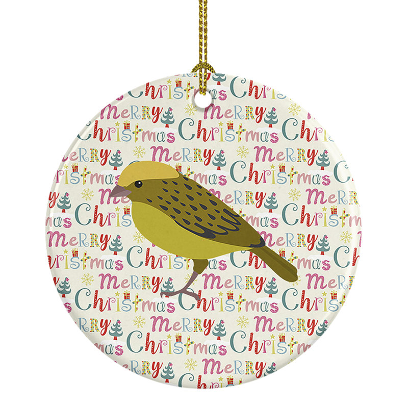 Décoration de Noël suspendue lézard canari