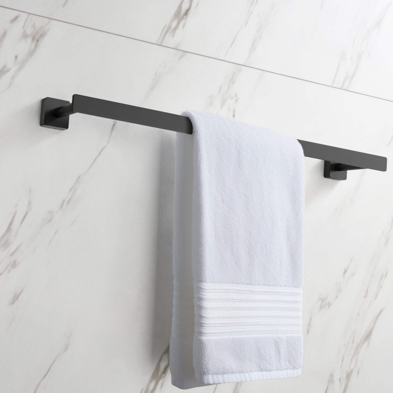 Porte-serviettes mural 26 po Blaze, Noir mat