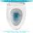 Dual Flush Ceramic Toilet With Water System & Quiet Seat Cover Fully Glazed Inner