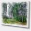 «Green Forest Watercolor Dessin», impression sur toile tendue-19239902