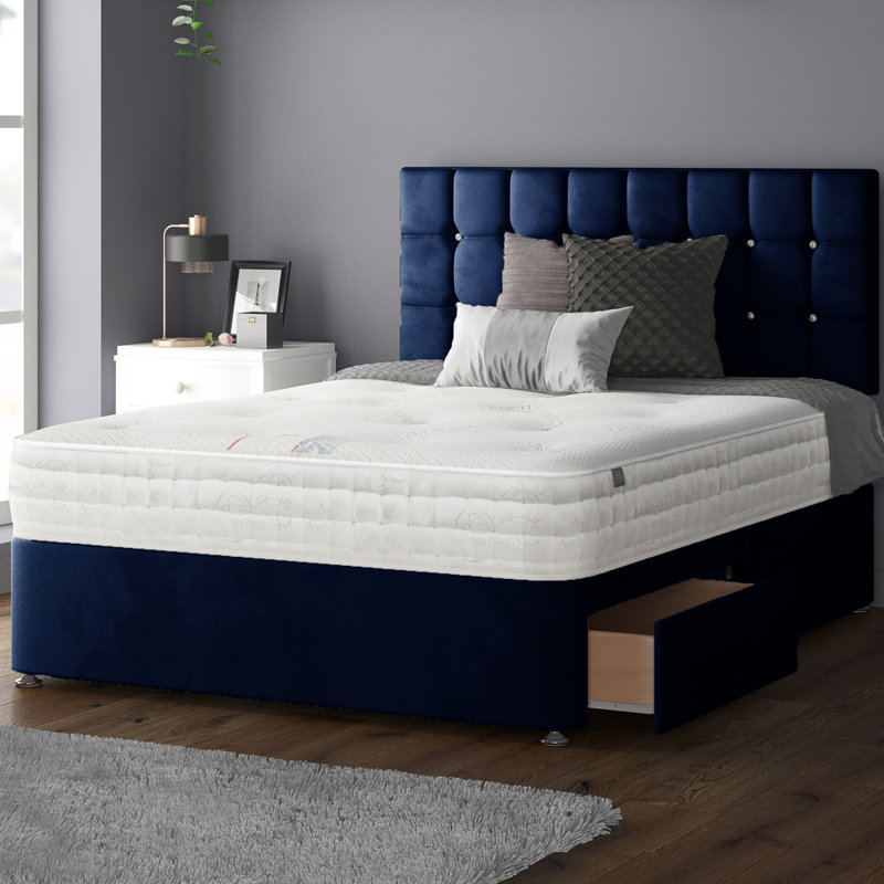 Rochester Upholstered Headboard, Royal Blue, Single (3')