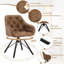Aaidah 44.5cm H Tufted Upholstered Metal Armchair-1711615193