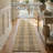 Custom Size Indoor Outdoor Runner Rug (26' x 11' Runner) - Alto Heritage Natural Beige Squares Pet Friendly Flatweave-7700708