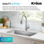 Robinet de cuisine rétractable à 2 fonctions KRAUS Coda-106899903