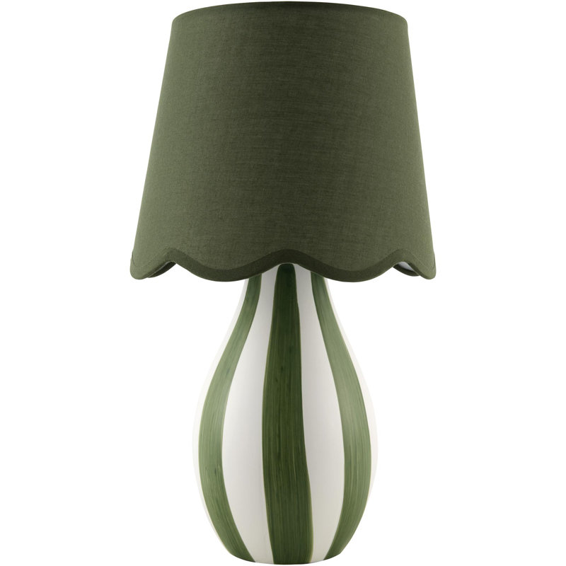 Table Lamp, Green/White, Green