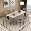 Ensemble de table à manger rectangulaire moderne et simple.-102526892