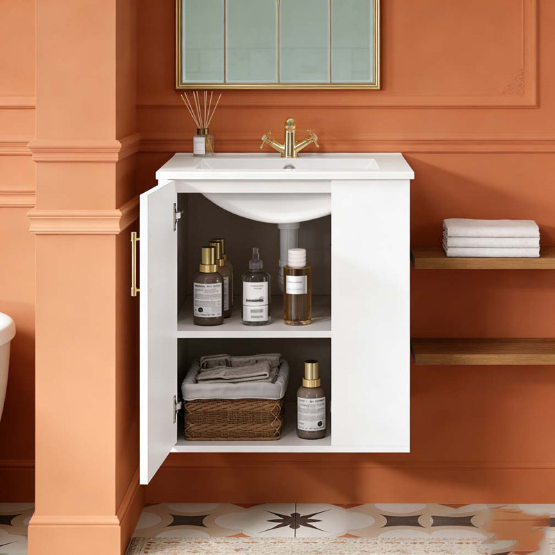 Armoire de salle de bain murale 20 po avec armoire latérale