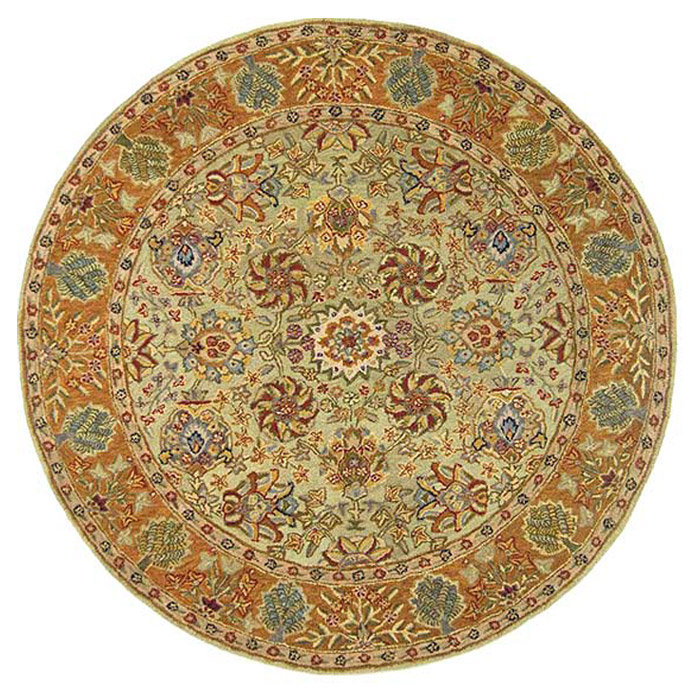 Tapis en laine touffeté à la main Tingley, Rond 8 pi