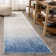 Yerby Modern Gradient Blue/Cream Rug