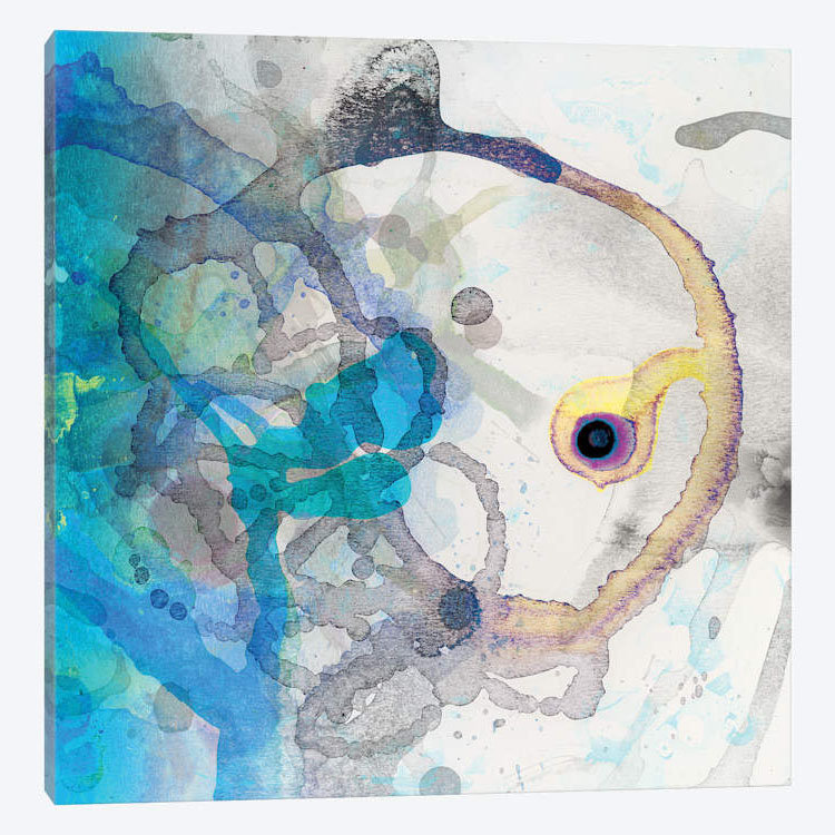 « watercolour abstract ii », impression sur toile, H 48 po x l 48 po x P 1,5 po, Toile tendue, Pas de tapis