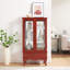 Vitrine Curio avec tablettes réglables en verre-332876170