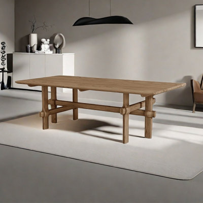 Solid wood ash unique dining table by Sleek Surface Designs